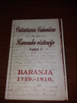 Kanonske vizitacije knjiga 1 Baranja 1729-1810