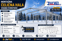 MONTAŽNA  HALA, ČELIČNA KONSTRUKCIJA, METALNA HALA,  30x15x5.5m