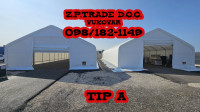 MONTAŽNE HALE / ŠATORI / 110 m2, 183 m2 ( 3 MODELA )