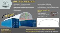ŠATORI ZA BRODSKE KONTJNERE 40FT - 12,19 x 7,96 x 3 m (DxŠxV)