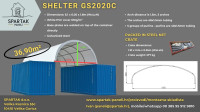 ŠATOR ZA BRODSKE KONTJNERE 20FT - 6,05 x 7,96 x 3 m (DxŠxV)