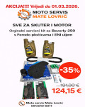KOMPLET SERVIS KIT PIAGGIO ORIGINAL ZA BEVERLY 250 - AKCIJA !!!