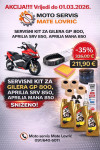 KOMPLET SERVIS KIT PIAGGIO ORIGINAL ZA GILERA GP 800, SRV - AKCIJA !!!