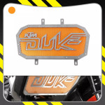 KTM - DUKE 125 200  390  -REŠETKA HLADNJAKA- NARANDŽASTA - LOGO