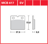BMW R65 K75 R80 K1000 R1000 R1100 nove disk pločice