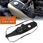 Crna torbica od PU kože za spremnik goriva motocikla – za modele Harle