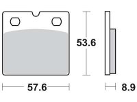 Disk pločice BMW  R65, K75, R80, R850R, K100, R100, K1100