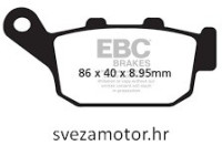 DISK PLOČICE EBC FA496 STRAŽNJE XADV 750, NC 700