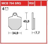 Disk pločice KTM Model: SMR