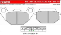 FDB2096EF  DISK PLOČICE ZA SKUTERE