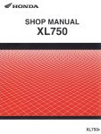Honda XL750 Transalp - servisni priručnik, priručnik za popravak
