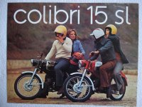 ORIGINALNI PROSPEKT motocikla TOMOS COLIBRI 15 SL-PETNAESTICA iz 1971g