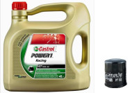 Set za izmjenu ulja Castrol Power 1 Racing 10W40 4L +Filter ulja Hiflo