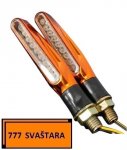 Žmigavci za motor - LED - NARANČASTI - 12V - model 24