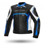 Kožna motoristička jakna SPYKE Jerez Evo Blue