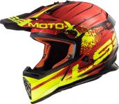Cross kaciga LS2 Fast Gator Red MX437