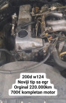 Mercedes W124 200d motor 220.000km orginalno