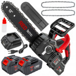 Set 21V 350W akumulatorska motorna pila 30cm 2x4Ah