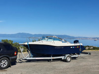 Gliser Mediteran 19, motor i prikolica