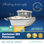 QUICKSILVER 805 PILOTHOUSE - INCE NOVO!!!