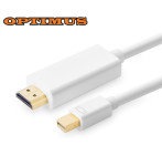 Optimus konverter kabel mini DP na HDMI, bijeli, 1.5m