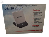 AIR STATION 11Mbps WIRELESS LAN EXTERNAL HIGH GAIN ANTENNA.R1/RATE!