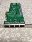 PCI-E 4 Port RJ45 Server 1X PCIe X1 Intel 82576-T4