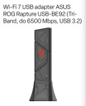 Prodajem Wi-Fi 7 USB adapter ASUS ROG BE92