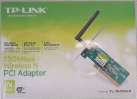 TP-LINK TL-WN751ND Wireless N PCI WiFi adapter 150 Mbps