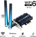 WiFi AX3000 Wi-Fi 6, Bluetooth 5.2, PCIe
