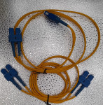 Optički patch kabel SC–SC Singlemode 9/125, 1 m – 2 kom