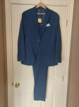 Muško odijelo Zara, plavo, veličina M