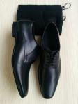 ORIGINAL Nove HUGO BOSS Crne muške kožne cipele 43
