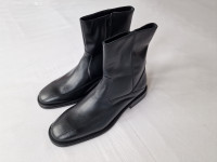 BOROVO crne kožne čizme (44)