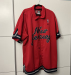 Nike Very Rare  NBA New Jersey Nets Red Warm-Up Jacket Shooting Shirt