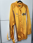 Vintage Nike Los Angeles Lakers Gold Pre Game Warm Up Jacket Mens Kobe