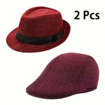 2 komada Fedora kapa i Panama šešir iz 1920-ih