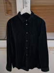 H&M crna topla košulja dugi rukav (L)