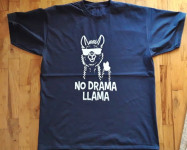 No drama llama muška majica, XXL