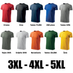 Nove muške majice kratkih rukava: 3XL, 4XL, 5XL, premium, 100% pamuk