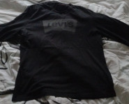 LeVI'S® LEVI STRAUSS & CO. XXL starija crna majica sa dugim rukavima .