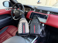 Kožna torba ruksak, ženska i muška Gucci 84051
