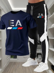 Muški dvodijelni set s majicom kratkih rukava, EA logotipom i trenirka