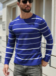 Muška ležerna prugasta majica dugih rukava