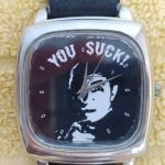 Unisex ručni sat "Kvadratni crni"