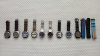 Prodajem kolekciju od 9 satova različitih brendova.