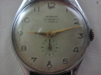 KOLEKCIONAR-"VERNON ANTIMAGNETIC 15 RUBISA"-VOJNI-SWISS--RARE!!!!-