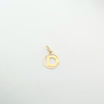 14K ZLATNI PRIVJESAK SLOVO D 0,32G .585***24RATE***R1***