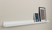 Polica za slike 115 x 6 x 7 cm, bijela - NOVO