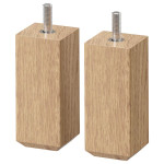 STUBBARP noga, puni hrast, navoj M8, 4 komada